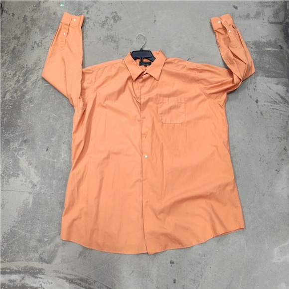 Men’s Alexander Julian Orange Button-Up Shirt - Picture 1 of 2